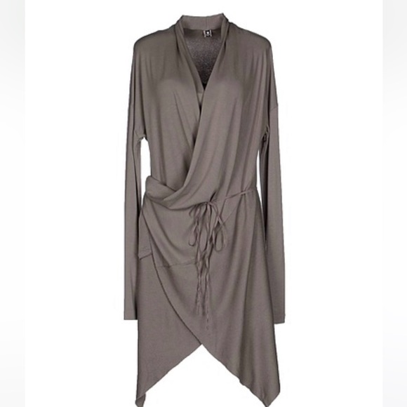 Unisex Jersey Travel Cardigan w Extra Long Sleeves Made in Italy